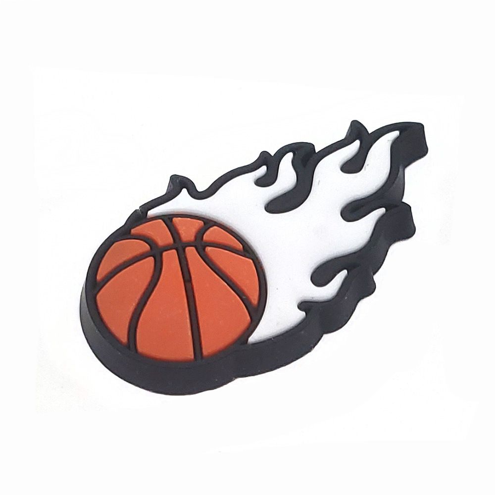 Basketball Series Cartoon Shoes Flower Shoe Buckle Personality All Match Basketball Lovers Garden Shoes Decorative Buckle Accessories_vogvips.com