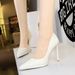 3255-2 Fashionable Banquet Shoes With Thin Ultra Heels, Waterproof Platform, Shallow Mouth Pointed Single Shoes, Women's_vogvips.com