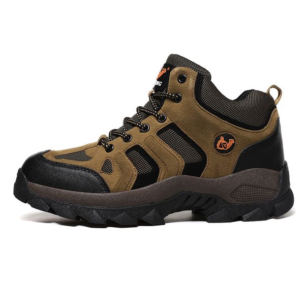 High-top Boots Men Comfortable Casual Durable Plush Outdoor Sports Shoes Men Breathable Anti-slip Lace-up Soft Hiking Shoes Men_vogvips.com