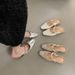 Flat-bottomed French-tyle Cloed-toe Mule, Fairy Hoe For Outdoor Wear, 2025 New Ummer Niche Ilver Mary Jane_vogvips.com