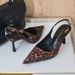 Leopard Print Heels Sandals Stiletto Pointed Toe Fashion High Heel Women S Shoes European And American Style_vogvips.com