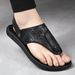 Summer Men's Cowhide Cool Slippers 2025 New Genuine Leather Anti Slip Outdoor Youth Korean Version Flip Flops Trend_vogvips.com