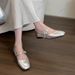Silver Shallow Mouth Single For Women, Spring And Autumn New French Casual Retro Small Leather Shoes, Fairy Style Soft_vogvips.com