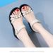 Soft Leather Sandals Non-slip Outer Wear Versatile Soft-soled Casual Women's Wedge Heel Thick-soled Beach Sandals_vogvips.com