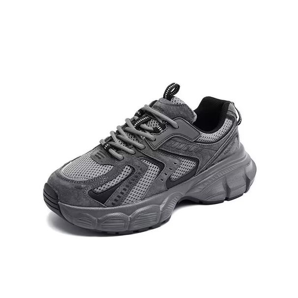 Shoes For Women New Silver Thick Soled Height Enhancing Daddy Shoes For Women Retro Fashion Casual Sports Shoes Trend_vogvips.com