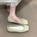 Lan Cabinet Hidden Wedge Butterfly Knot Shallow Gentle Loafers 2025 Summer New French Commuter Single Shoes For Women_vogvips.com