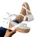 New Plus-size Women's Platform Wedge Sandals Nail Decoration_vogvips.com