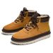 BUFFNY Men's Retro Mid-Calf Snow Boots With Fleece Lining, Waterproof Winter Boots For Comfort & Style_vogvips.com