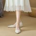 Hidden Heel Elegant Mary Jane For Women 2025 New Spring French Style Pointed Toe Fashion Evening Grandma Shoes_vogvips.com