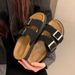 Lazy Boken Slippers For Women, Outdoor Wear, Double Strap, Soft Thick Sole, Non-Slip, Summer New Fashion Square Buckle_vogvips.com