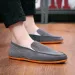 Variety Of Color Canvas Peas Trendy Lazy Casual Large Size 38-45 Driver Men's Vulcanized Shoes Men Sneakers_vogvips.com