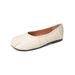 Folded Flat-soled Single Shoes Women's Shallow Mouth Versatile One-pedal Grandma Shoes Super Soft Beanie Shoes_vogvips.com