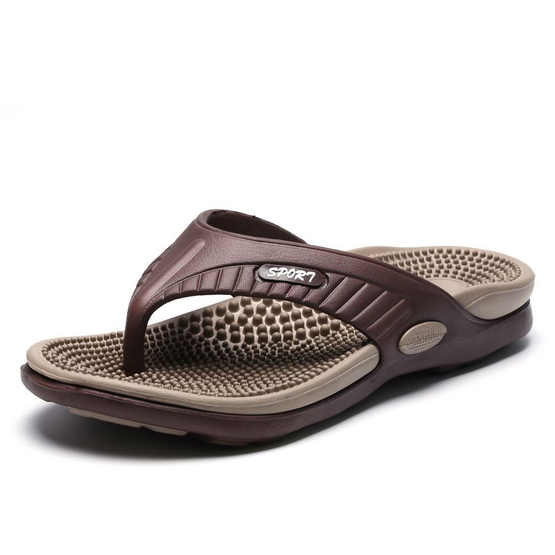 Massage Flip Flops For Men Summer Breathable Beach Shoes Sandals Men Luxury Flip Flops Breathable Men's Slippers_vogvips.com