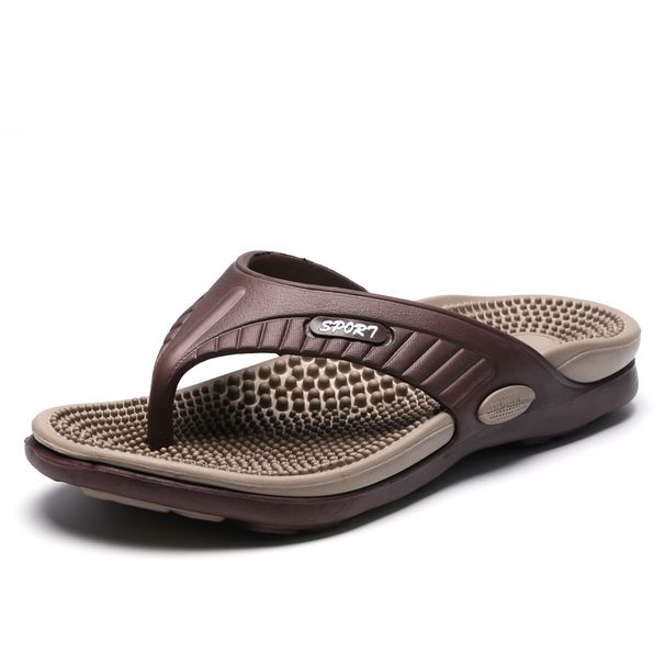 Massage Flip Flops For Men Summer Breathable Beach Shoes Sandals Men Luxury Flip Flops Breathable Men's Slippers_vogvips.com