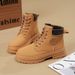 2025 New Spring Women's Martin High-Top Yellow Thick Sole British Style Hiking Boots_vogvips.com