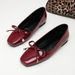 Elegant Burgundy Square-Toe Flat Shoes For Women – Versatile & Stylish For Parties, Events & Daily Wear_vogvips.com
