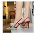 312-1 European And American Style Bowknot Stiletto High Heels Elegant High-end Comfortable Backless Strap Women's Single_vogvips.com