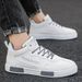 Men's shoes autumn new breathable popular men's casual leather shoes sports mid top sneakers trendy shoes for men_vogvips.com