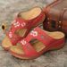 One Line 2025 Summer Roman Shoes With Sloping Heels, Thick Soled Sandals In Large Size, Embroidered Flower Women's Cool_vogvips.com