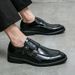 Cross-Border New Business Large Size For Men European And American Fashion Formal Professional Monk Korean Leather Shoes_vogvips.com