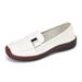 Casual Leather Shoes Women, One Kick, Non-slip Flat Soles, Comfortable Mothers, Single Shoes Women_vogvips.com