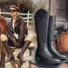 2023 Autumn Winter For Women, Knee-High Low Heel Equestrian Boots, Large Size Riding Boots_vogvips.com