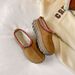 Ethic style Baotou half slippers, thick soled sow boots for wome, 2025 ew witer tire bottom with fleece, oe step_vogvips.com