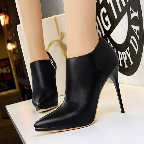 899-1 Fashionable And Minimalist High Heels, Waterproof Platform, Pointed Toe, Slim Fit, Sexy Nightclub, Deep Mouth_vogvips.com