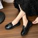 2025 Autumn New British Style Retro Single Thick-Soled Loafers Soft Sole Commuting Versatile Small Leather Shoes_vogvips.com