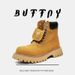 Rhubarb Boots, Thick-soled Heightening Martin Boots, Men's High-top Retro Boots, Men's Boots._vogvips.com