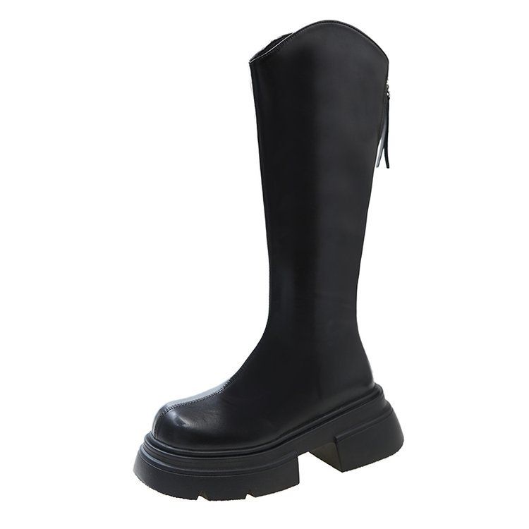 2024 New Autumn Winter V-Cut Thick Sole High Tube Riding For Petite Women Over-the-Knee Slim Long Boots_vogvips.com
