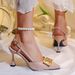 Foreign Trade European And American Fashion Pointed Toe Stiletto For Women, 2026 Summer New Model, Backless Closed-Toe_vogvips.com