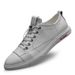 Men's Elastic Band Board Shoes Irst Layer Cowhide Sot Leather Thin White Shoes Men's Outdoor Sports And Leisure Shoes_vogvips.com