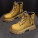 Martin Boots Women's Retro Locomotive Boots Short Tooling Boots British Versatile Women's Boots_vogvips.com