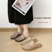 New Women's Summer Outdoor Lightweight And Stylish Transparent Crystal With Thick Soles, -style Closed-toe Mules, Flat Shoes_vogvips.com