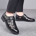 Sandals Men's Summer Breathable Hole Leather Soft Soled Sandals Business Casual Hollow Baotou Father's Shoes_vogvips.com
