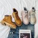 Big Yellow Boots Tooling Desert Short Boots Couple Functional Bumblebee Thick-soled Heightening Martin Boots_vogvips.com