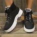 Cross-Border Plus Size Snow 2024 Autumn Winter New Fleece-Lined Thickened Hiking Sports Casual Shoes Cotton Boots For_vogvips.com