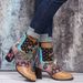 2023 Foreign Trade Plus Size European And American Bohemian Women's Martin Ethnic Style Casual Retro Patchwork High Heel_vogvips.com