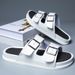 Men's Summer Fashion Outdoor Slippers With Metal Buckle, Non-slip, Casual New Style_vogvips.com