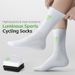 WEST BIKING Professional Sport Breathable Cycling MTB Road Bike Socks High Elastic Reflective Shock Absorbing_vogvips.com