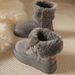 Maillard Two Wear Short Boots Children Autumn Small Man Platform Short Boots Snow Boots Cotton Shoes Women_vogvips.com