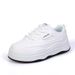 Korean Version Of Fashionable White For Women In Spring 2025, Thick Soled Trendy Shoes, Height Increasing New Student_vogvips.com