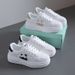 Daddy Shoes Female Student Sports Running Casual Shoes Platform Heightening Shoes_vogvips.com