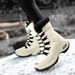 2024 Winter New Thick Anti Slip Warm Snow Boots Large Cold Resistant High Top Cotton Shoes Boots For Women_vogvips.com