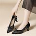 Elegant Commuting Women's Pointed Toe, 2026 Early Spring Single Shoes With Mesh Embroidery, Butterfly Rhinestones, And_vogvips.com