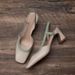 Chunky-heeled Soft Leather Square-toed Brown Closed-toe Women, 2025 Summer Low-cut European And American Style Backless_vogvips.com