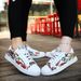 ShoeVault Men's Spring New Large Size Couple Trendy Youth Casual Sports Korean Style Graffiti Student Skate Shoes Women_vogvips.com