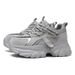 6cm Thick-soled Dad Shoes For Petite Individuals, Height-increasing, Fashionable New Style, Breathable Mesh, Casual, Sporty, Comfortable, Versatile Women's Shoes_vogvips.com