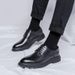 European Warm Series Black For Men, Summer, Autumn, Winter, Breathable, Korean Height Increasing, Youth, British Style, Pointed Toe, Business_vogvips.com